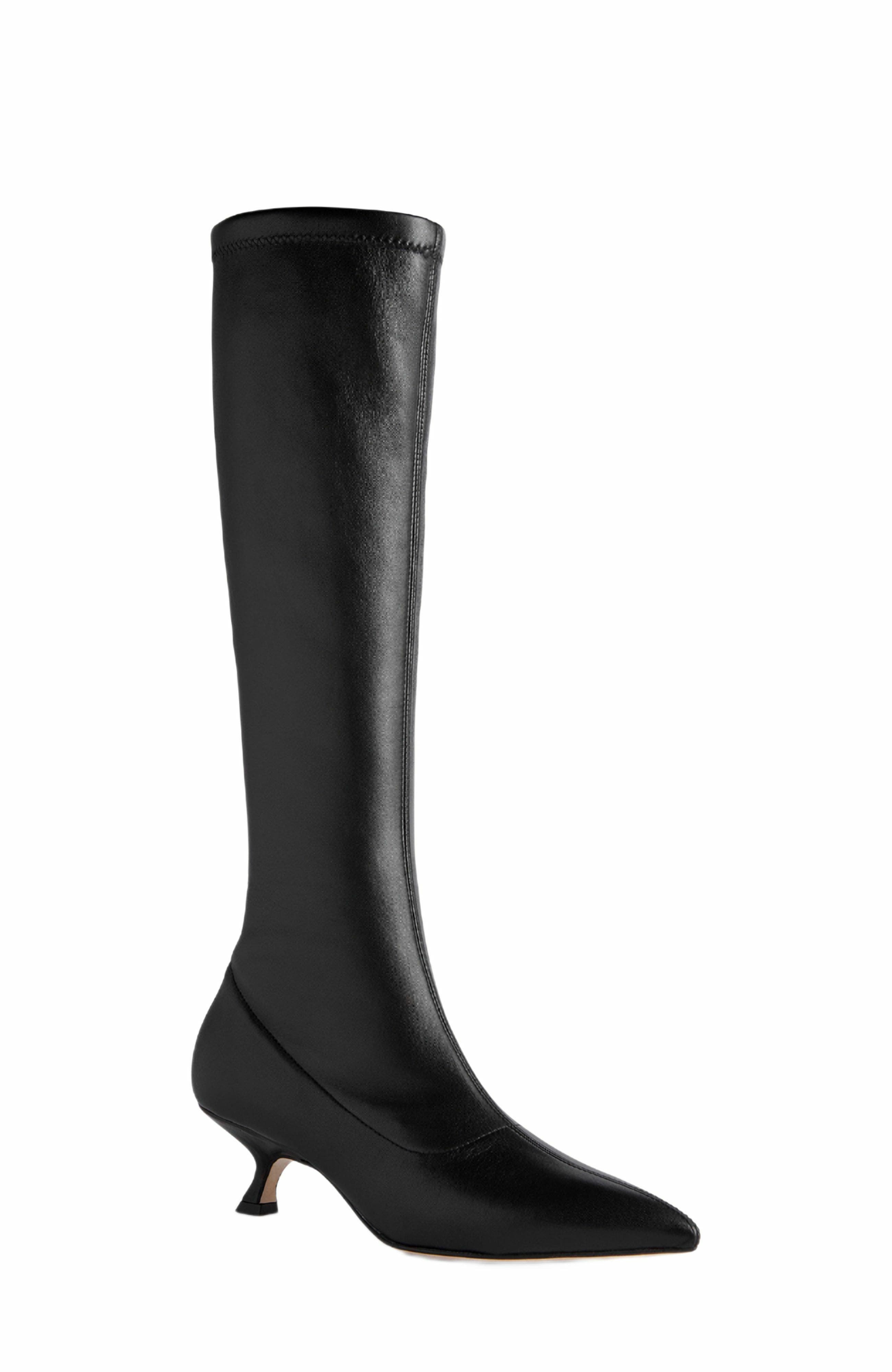 Neil J. Rodgers Seta Stretch Boot, Alternate, color, Black Nappa