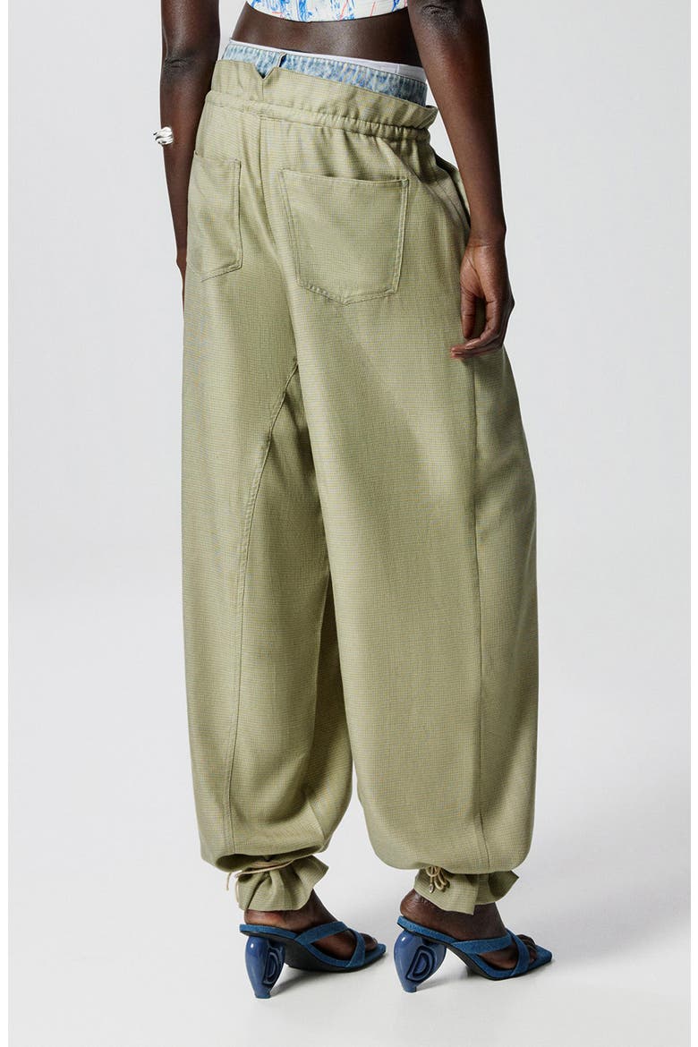 Paperbag Waist Pants, Alternate, color, LIGHT GREEN