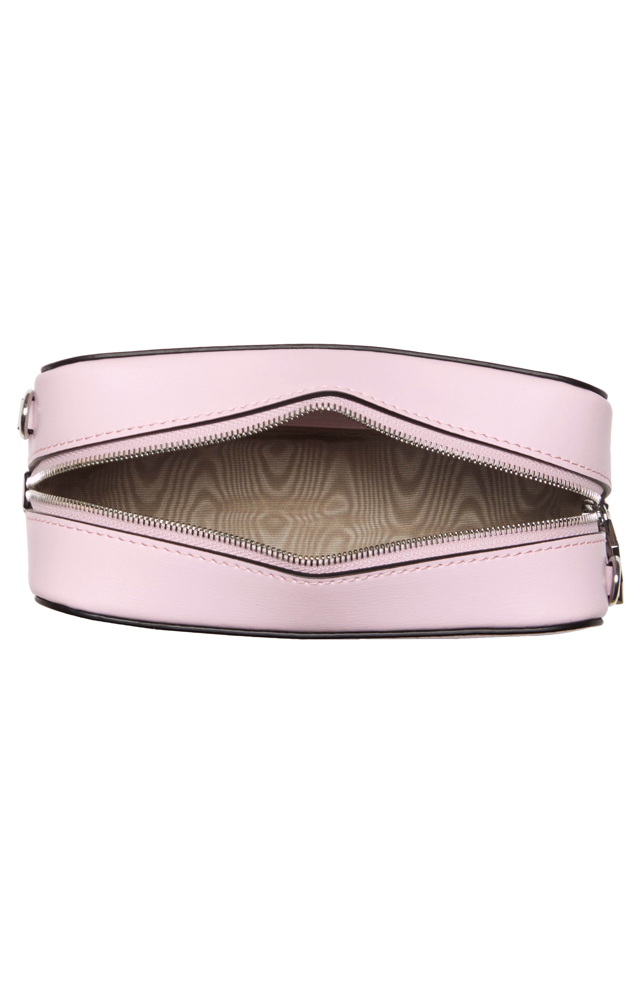 Ganni Leather Camera Crossbody Bag, Alternate, color, 