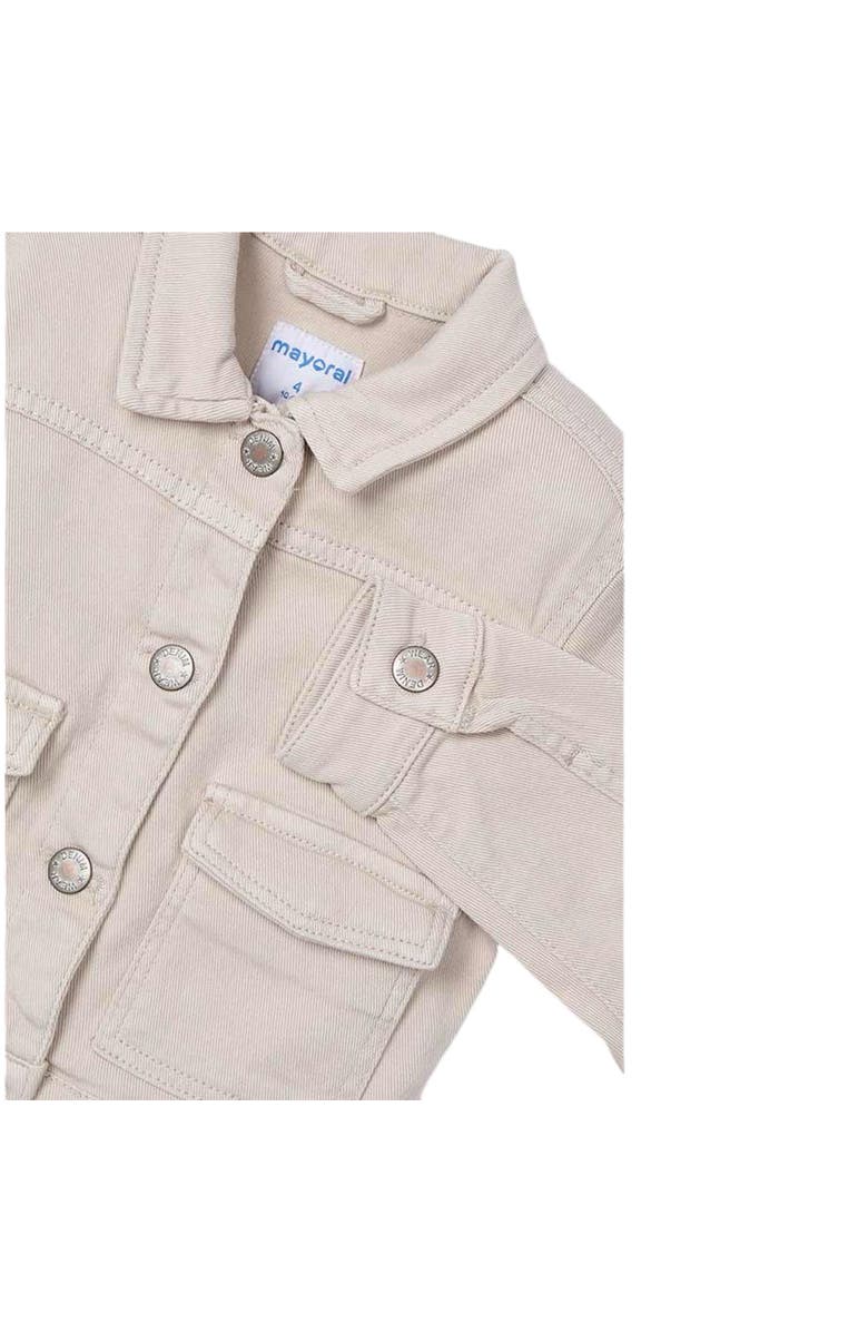 Mayoral Light Twill Jacket, Alternate, color, Sand