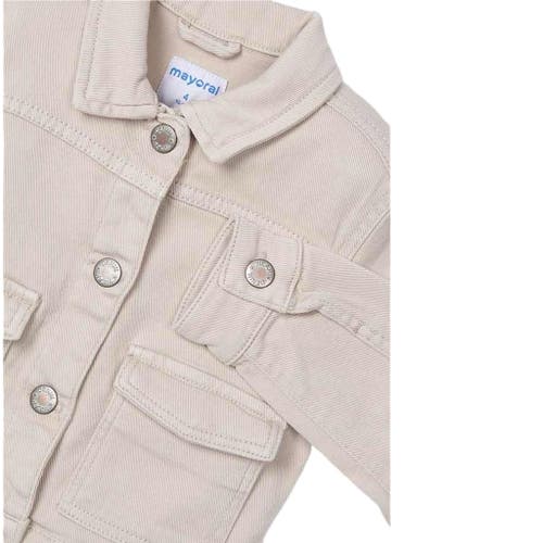 Mayoral Light Twill Jacket In Sand