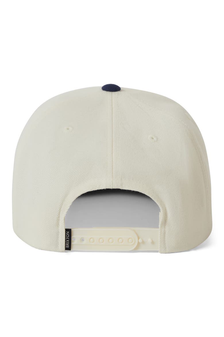 Oath III Snapback Baseball Cap, Alternate, color, OFF WHITE/ MIDNIGHT BLUE
