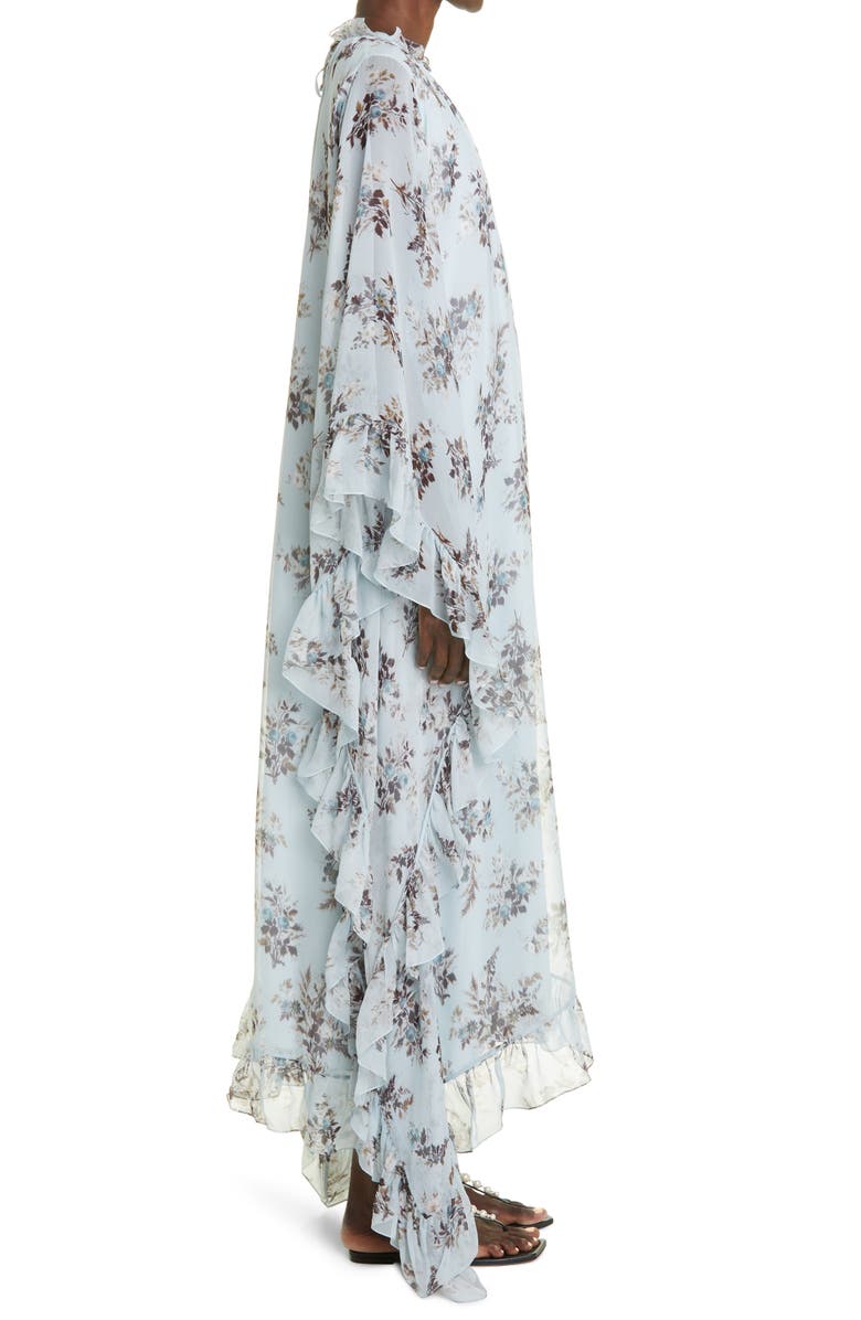 Erdem Darence Floral Long Sleeve Crêpe de Chine Maxi Dress, Alternate, color, 