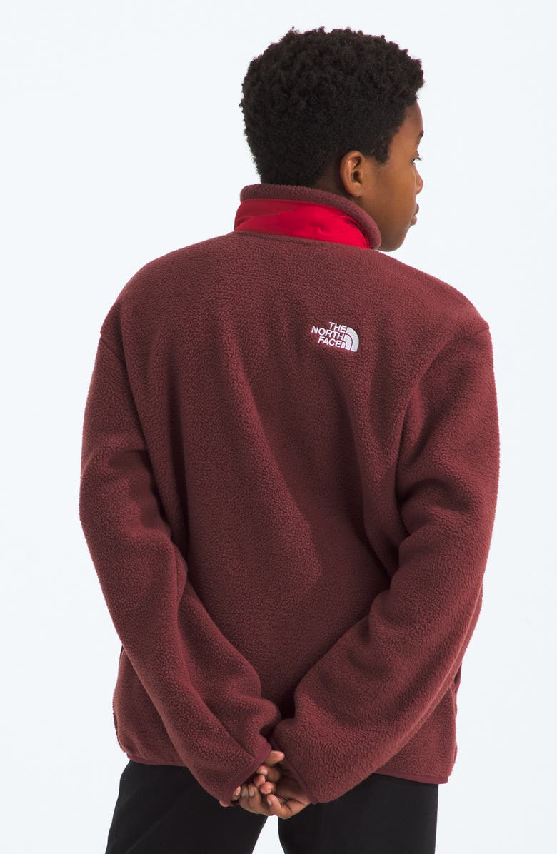 The North Face Kids' Yumiori Full Zip Fleece Jacket, Alternate, color, Sumac/ Tnf Red