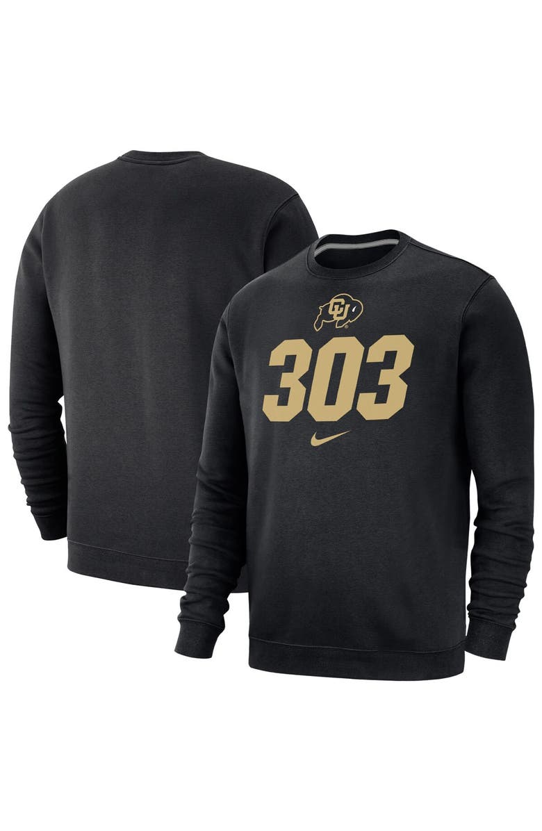 Nike Men's Nike Black Colorado Buffaloes 303 Pullover Sweatshirt, Main, color,