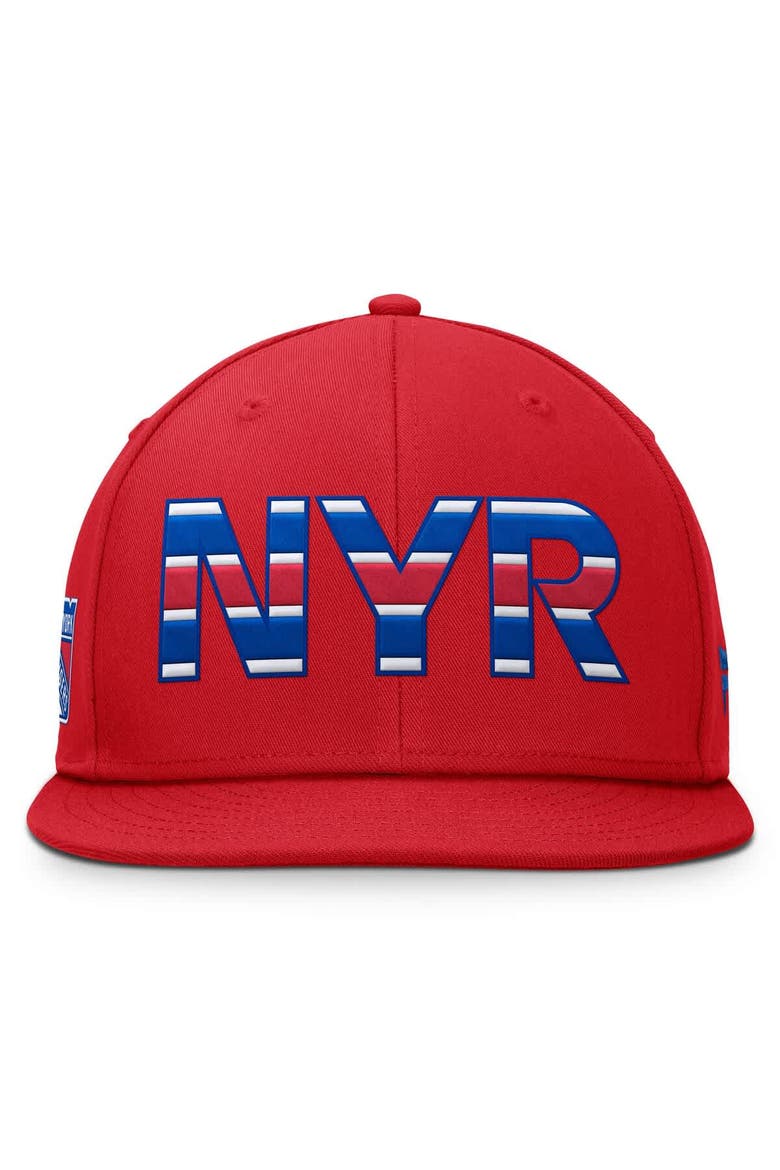 Men's Fanatics Red New York Rangers Authentic Pro Team Rink Snapback Hat, Alternate, color, Red