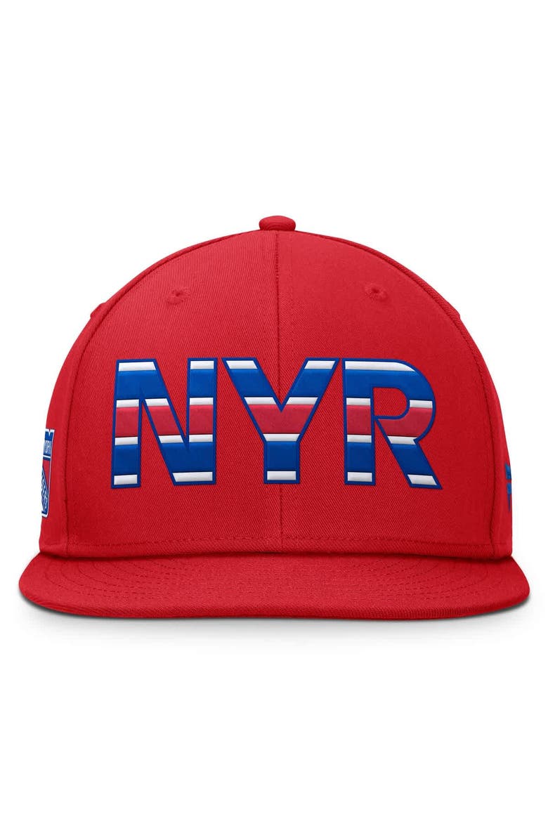 FANATICS Men's Fanatics Red New York Rangers Authentic Pro Team Rink Snapback Hat, Alternate, color, Red