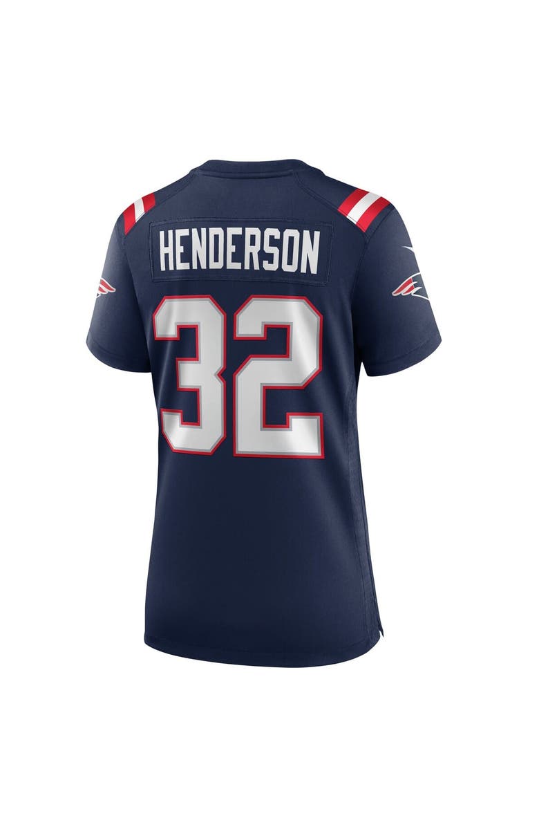 Nike Women's Nike TreVeyon Henderson  Navy New England Patriots  Game Jersey, Alternate, color, Navy