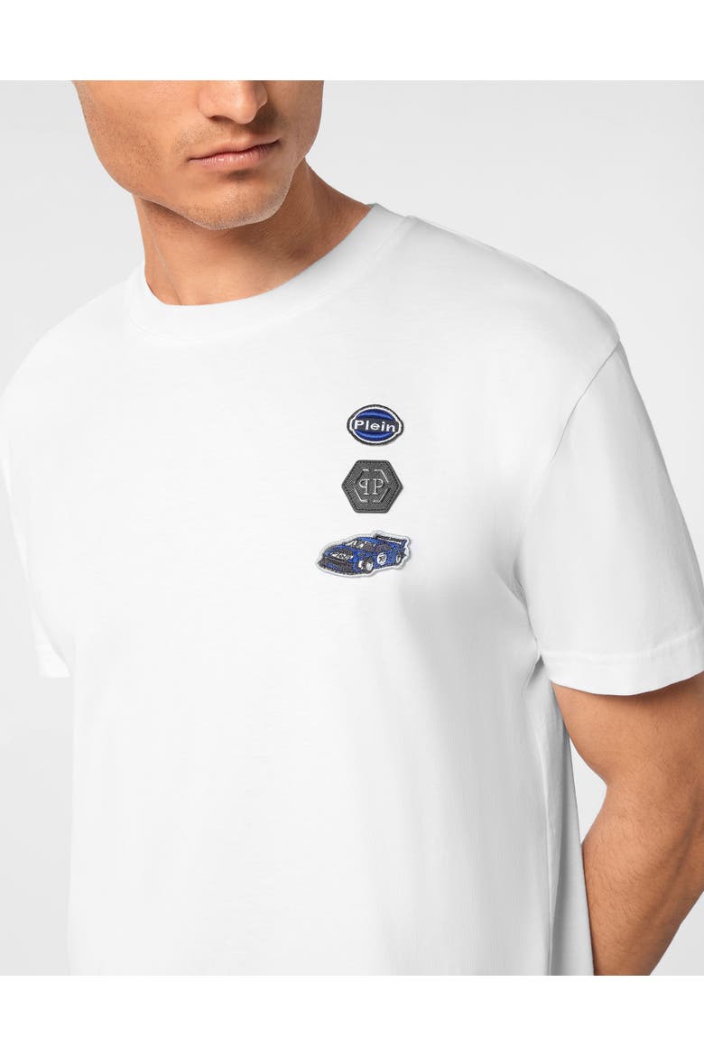 Jersey T-Shirt Round Neck Ss Cars Racing Men, Alternate, color, white