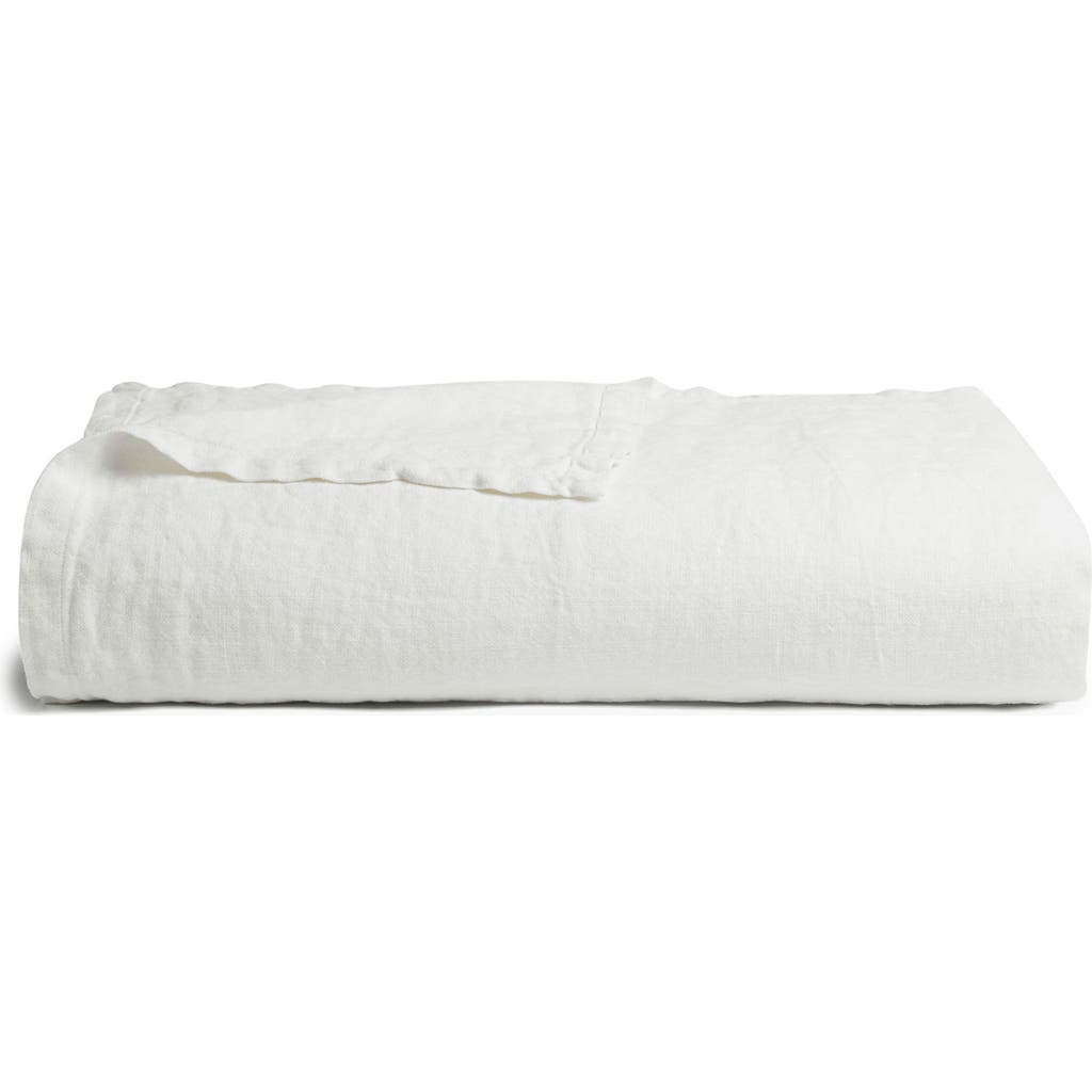 Parachute Vintaged Linen Bed Cover In Antique White
