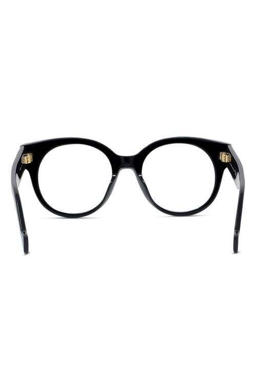 LOEWE LOEWE ANAGRAM 51MM ROUND OPTICAL GLASSES