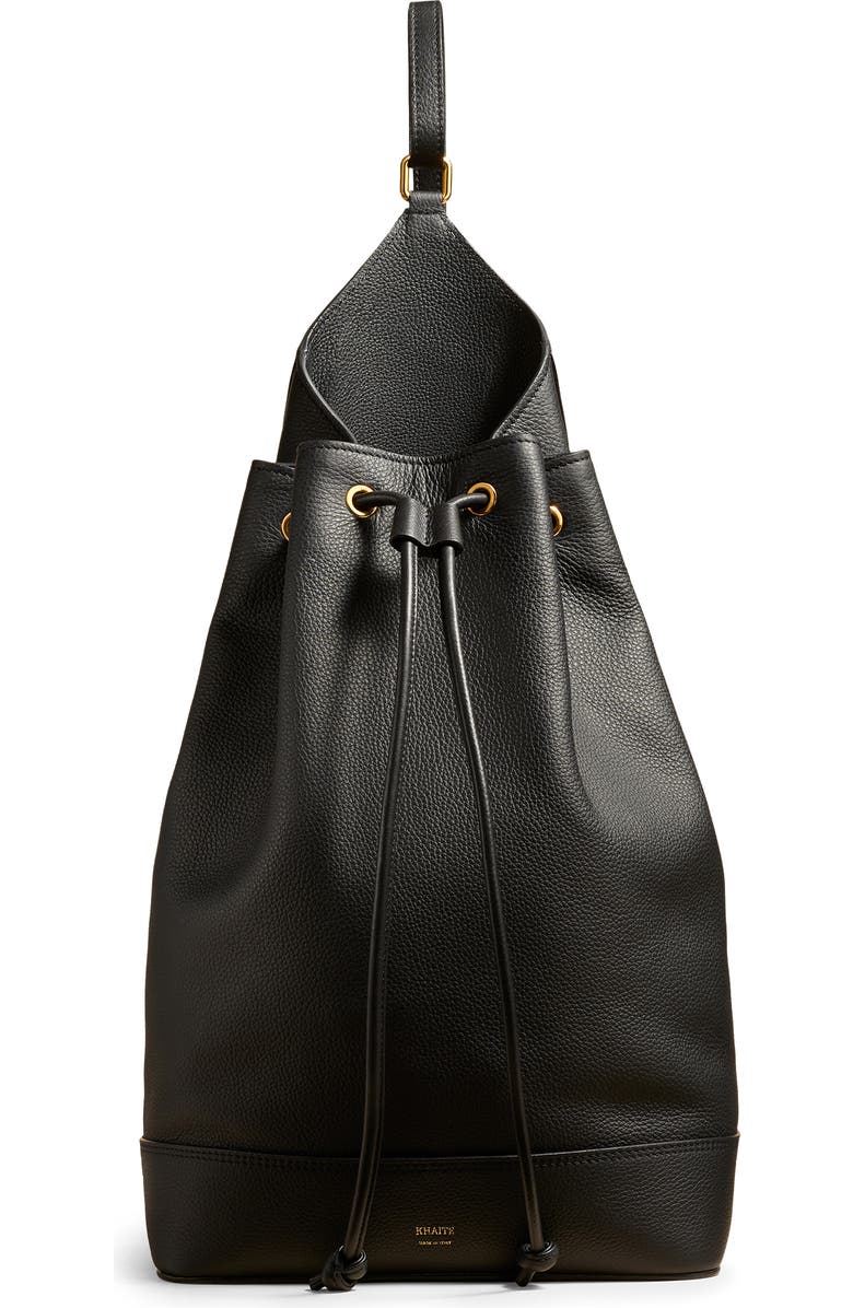 Khaite Medium Greta Leather Backpack, Main, color,