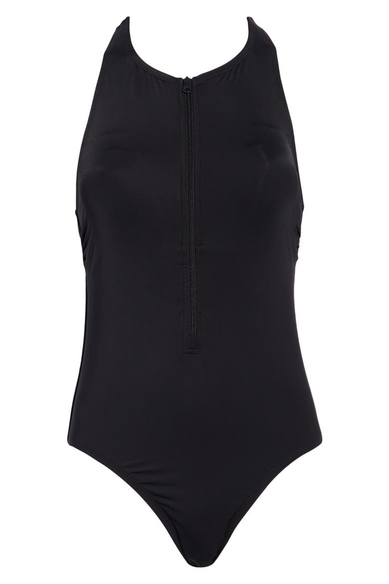 Maria Sporty One-Piece Swimsuit, Alternate, color, BLACK