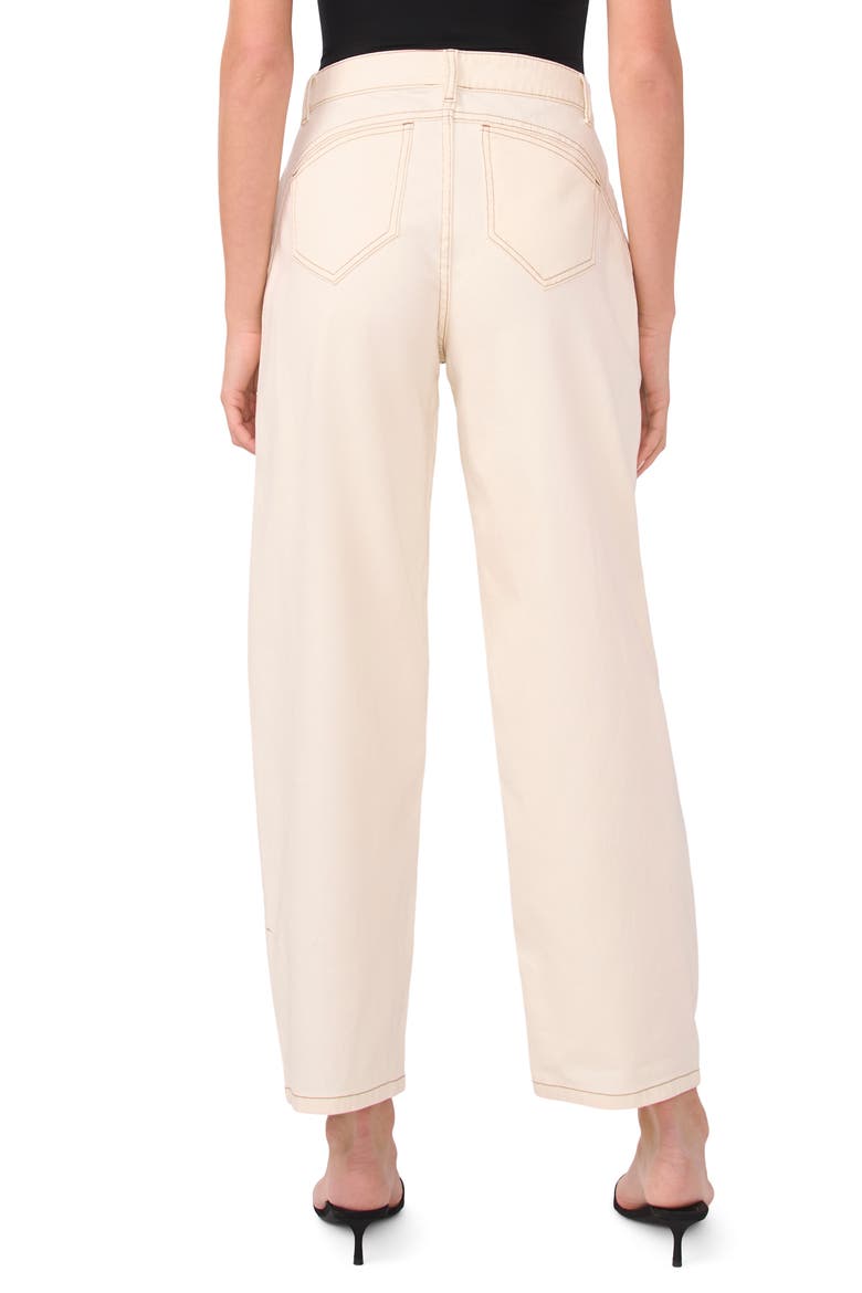 Curved Seam Ankle Jeans, Alternate, color, ANTIQUE WHITE