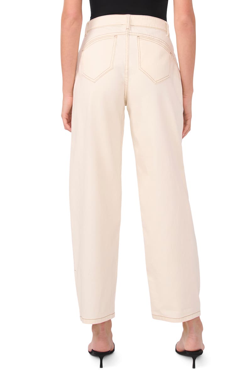 Vince Camuto Curved Seam Ankle Jeans, Alternate, color, Antique White