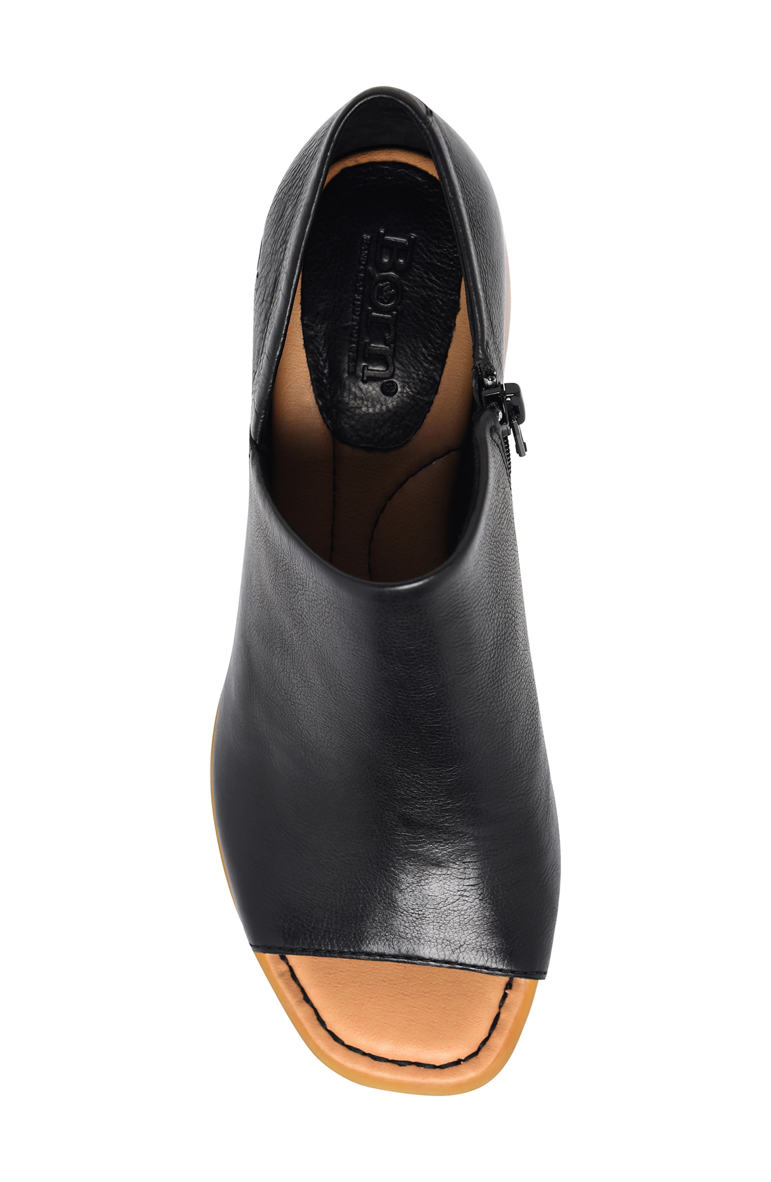 Børn Sher Sandal, Alternate, color, Black Leather