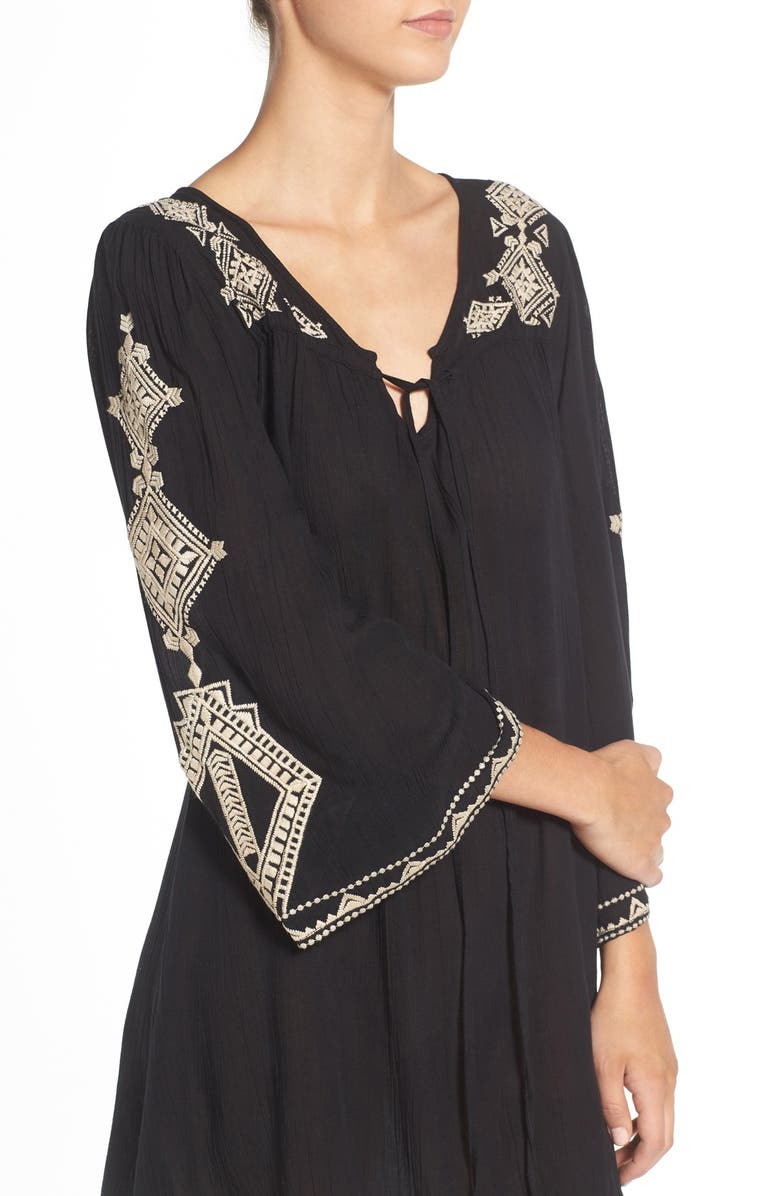 Angie Embroidered Tunic Dress, Alternate, color, 