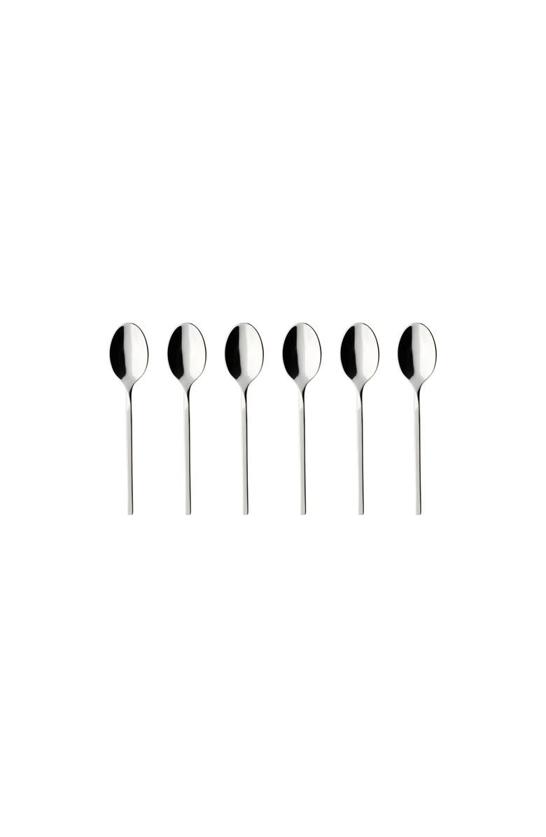 Villeroy & Boch NewWave Demitasse Spoons, Set of 6, Alternate, color, Silver/Platinum