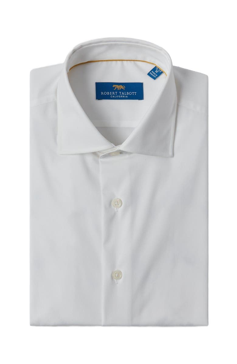 Robert Talbott Reynolds Solid Poplin Dress Shirt, Alternate, color, White