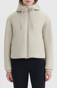 Hunter Leah Faux Leather Puffer Jacket
