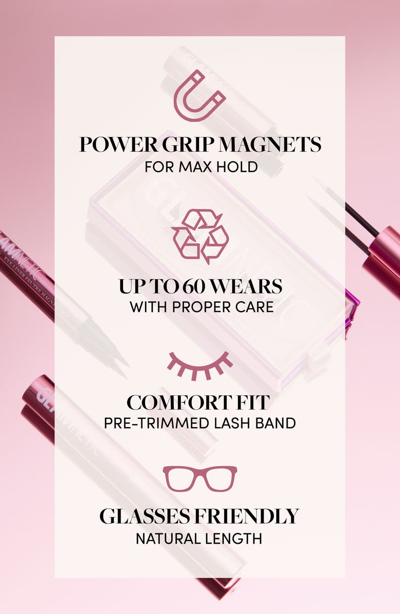 GLAMNETIC Magnetic False Eyelashes, Alternate, color,