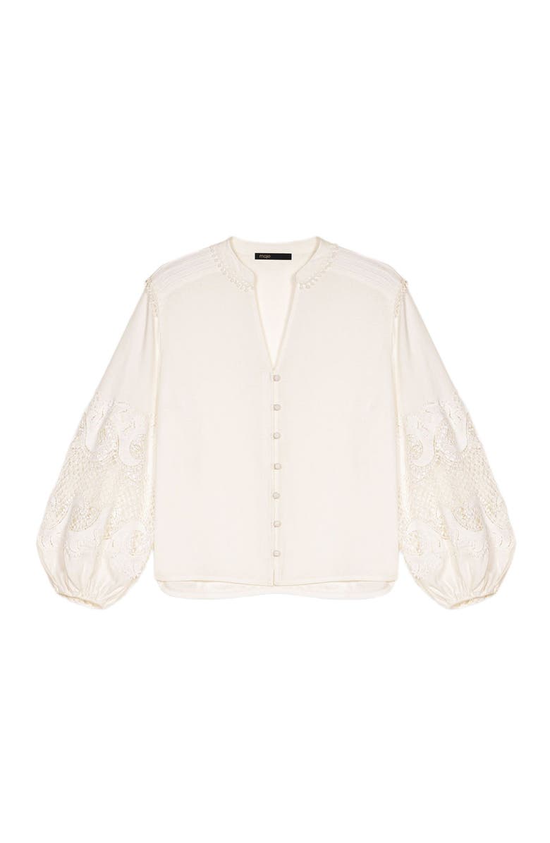 maje Long sleeve blouse, Main, color, 