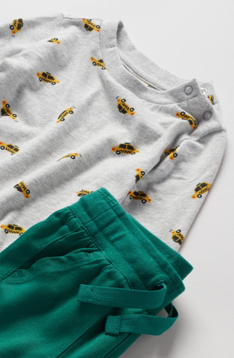 Tucker + Tate T-Shirt & Joggers Set, Alternate, color, Grey Heather Taxi Toss- Green