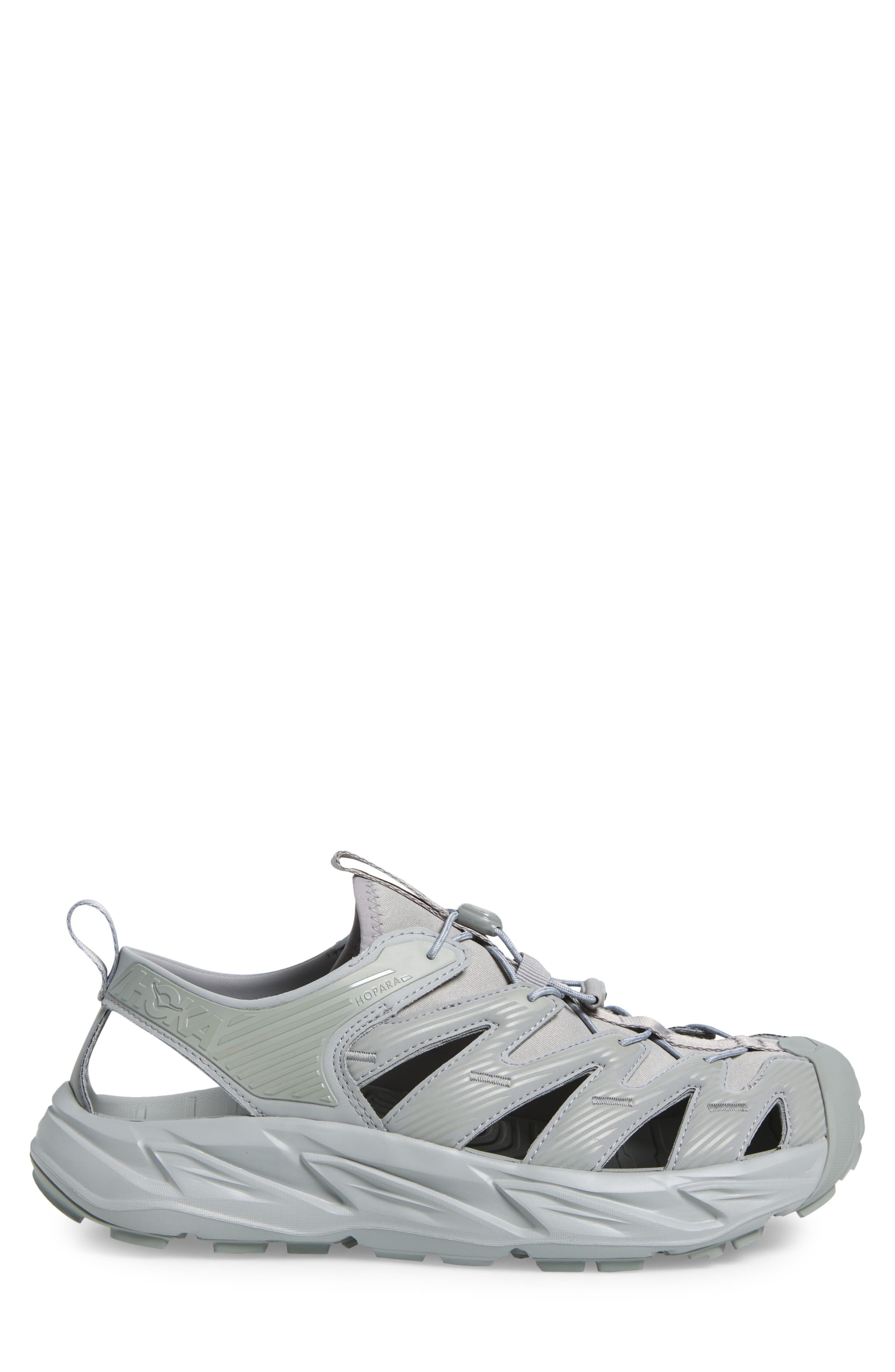 HOKA Hopara Hiking Sandal, Alternate, color, Stellar Grey / Stellar Grey