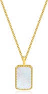 LA MENO Zodiac Double Sided Pendant Necklace