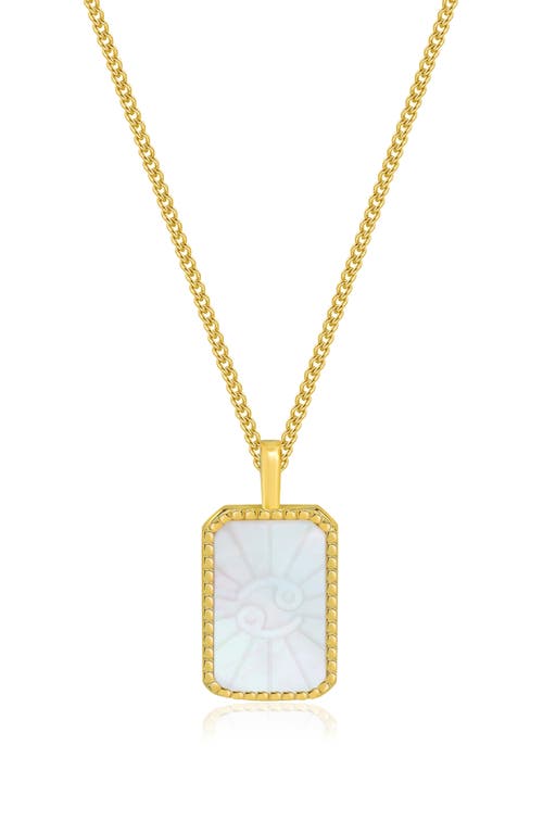 La Meno Zodiac Double Sided Pendant Necklace
