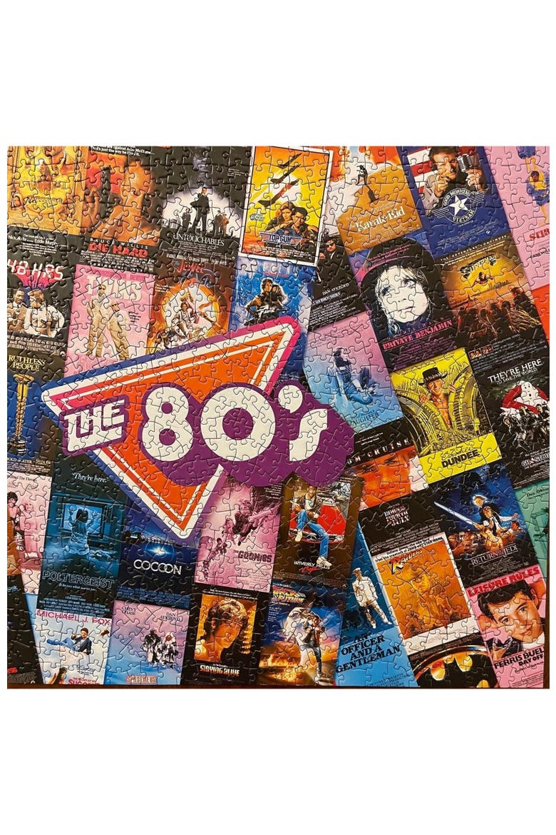 80's Blockbusters 1000 Piece Puzzle, Alternate, color, Multicolor