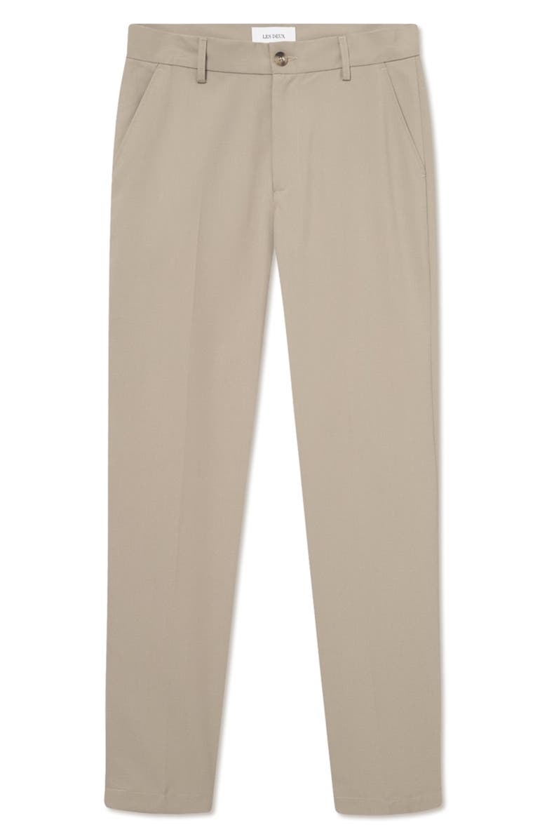 Les Deux Como Regular Fit Flat Front Dress Pants, Alternate, color, Dark Sand