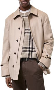 Burberry Short Cashmere Scafell Car Coat