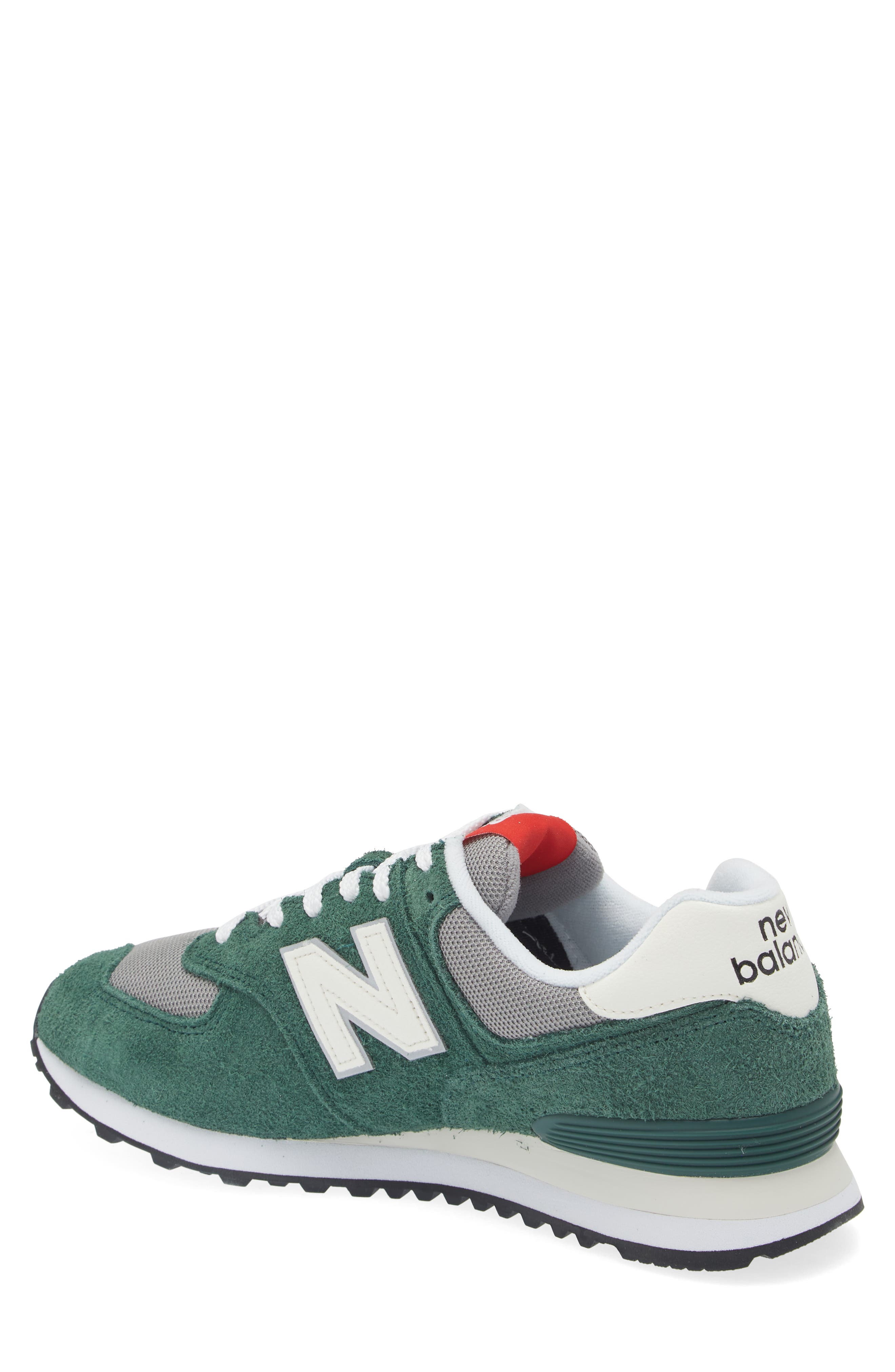 New Balance Gender Inclusive 574 Sneaker, Alternate, color, Nightwatch Green/ Sea Salt