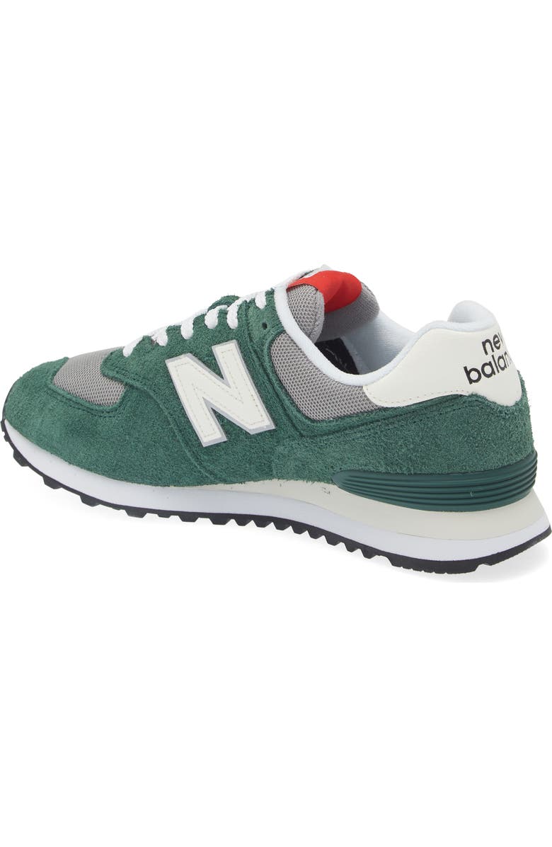 New Balance Gender Inclusive 574 Sneaker, Alternate, color, Nightwatch Green/ Sea Salt