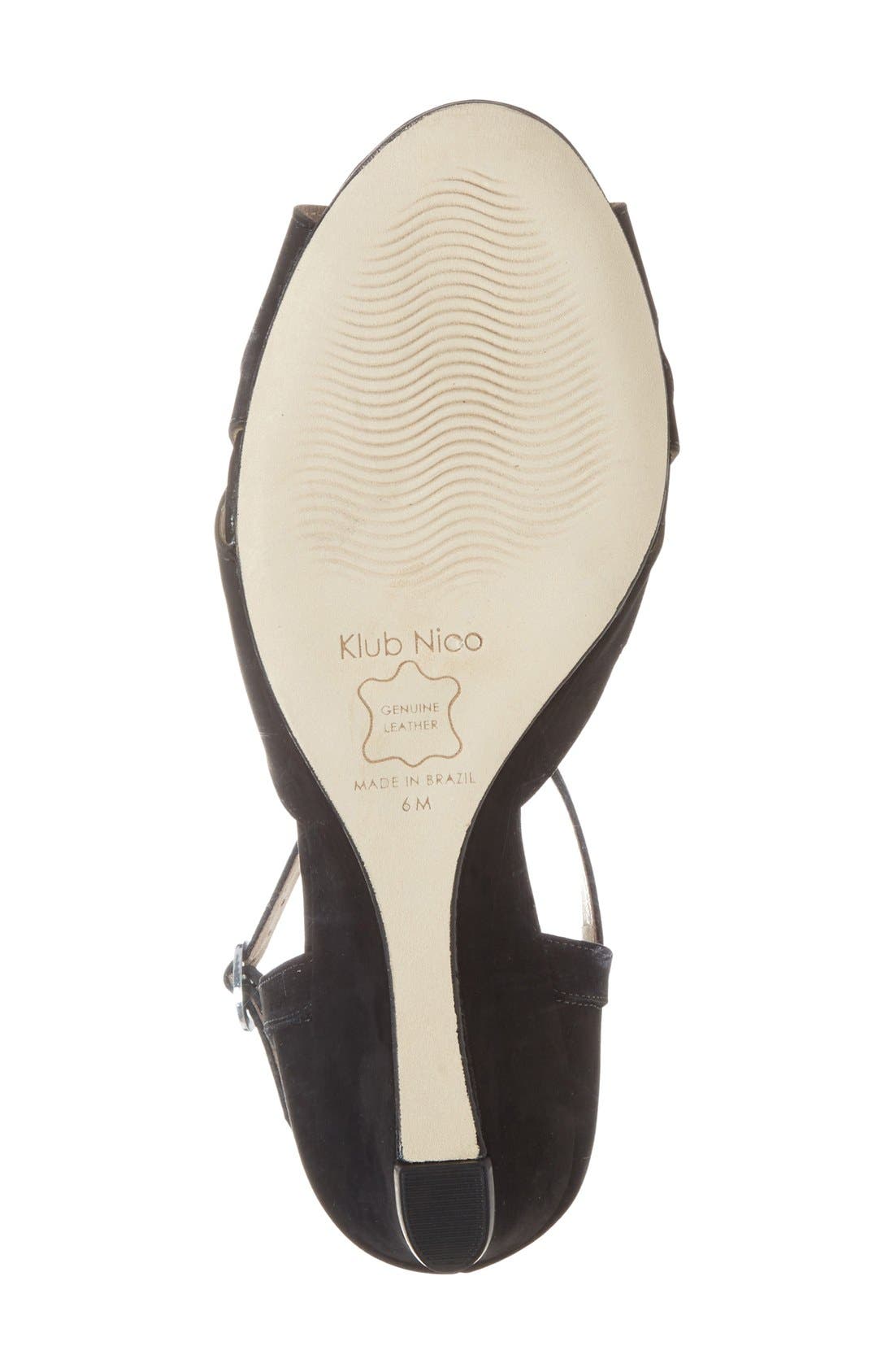 'Kismet' Wedge Sandal, Alternate, color, BLACK