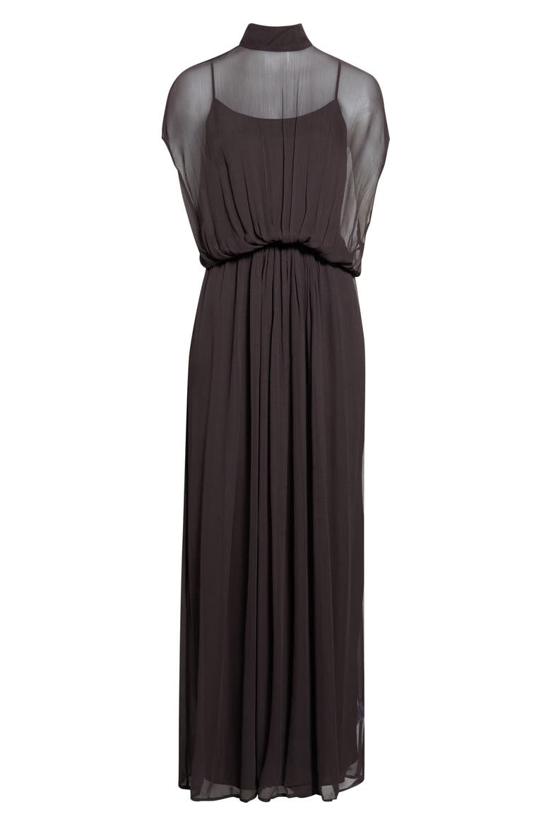 Viviana Shirred Maxi Dress, Main, color, EARTH