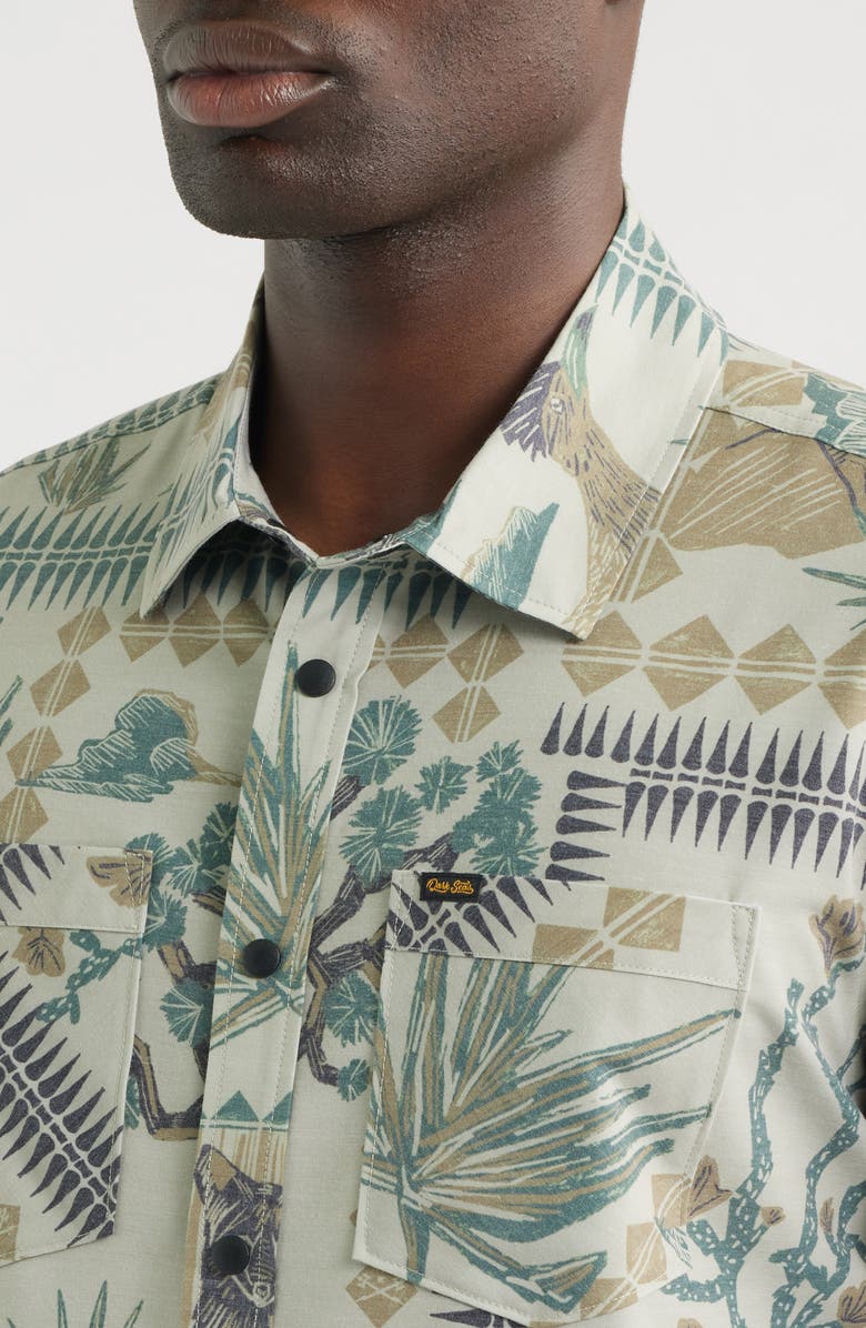 DARK SEAS Cottondale Button-Up Shirt, Alternate, color, Khaki