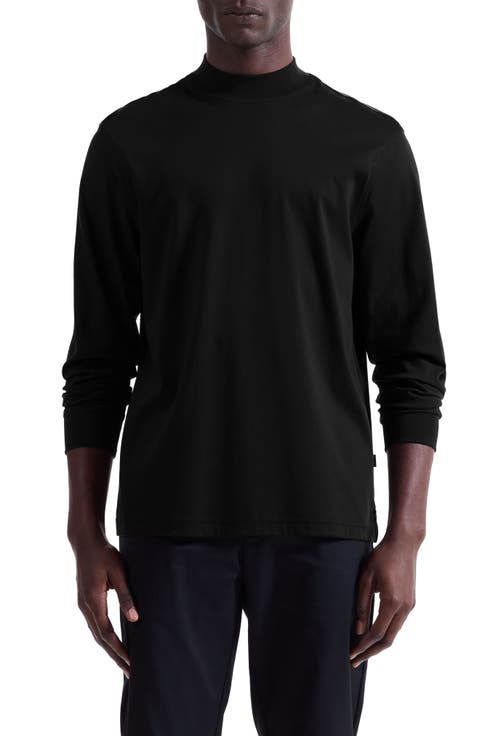 Mock Neck Pima Cotton Sweater