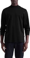 Bugatchi Mock Neck Pima Cotton Sweater