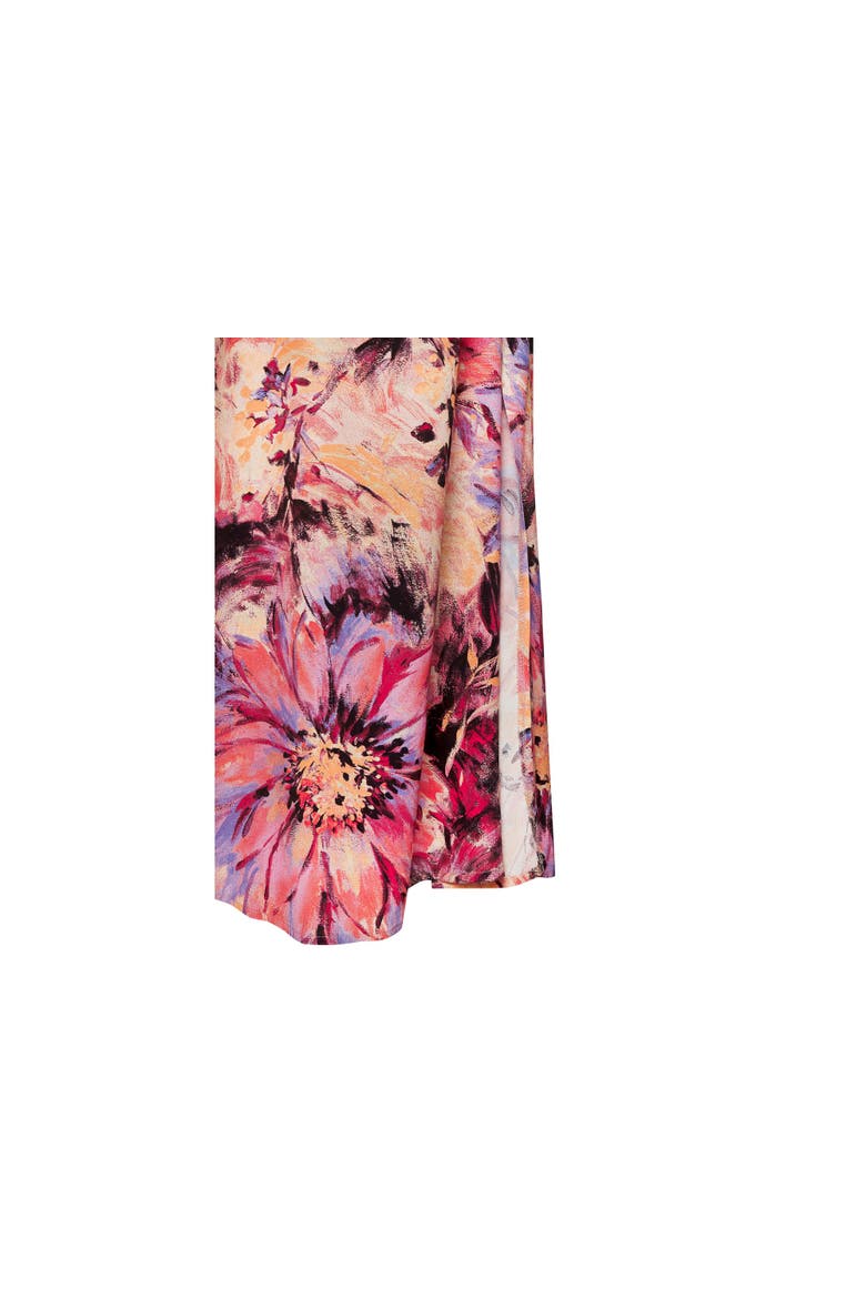 Flowy Floral Maxi Skirt, Alternate, color, Pink-Printed