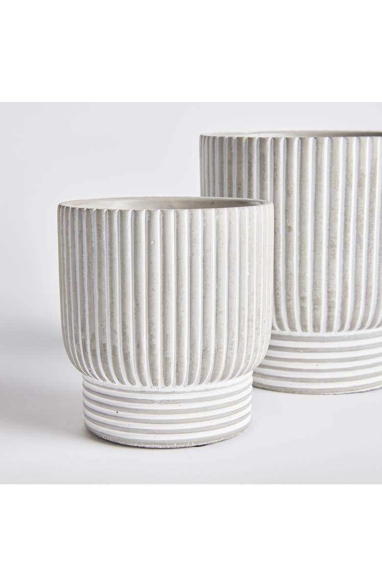 Napa Home & Garden Pinny Flowerpot Planters, Set of 2, Alternate, color, White