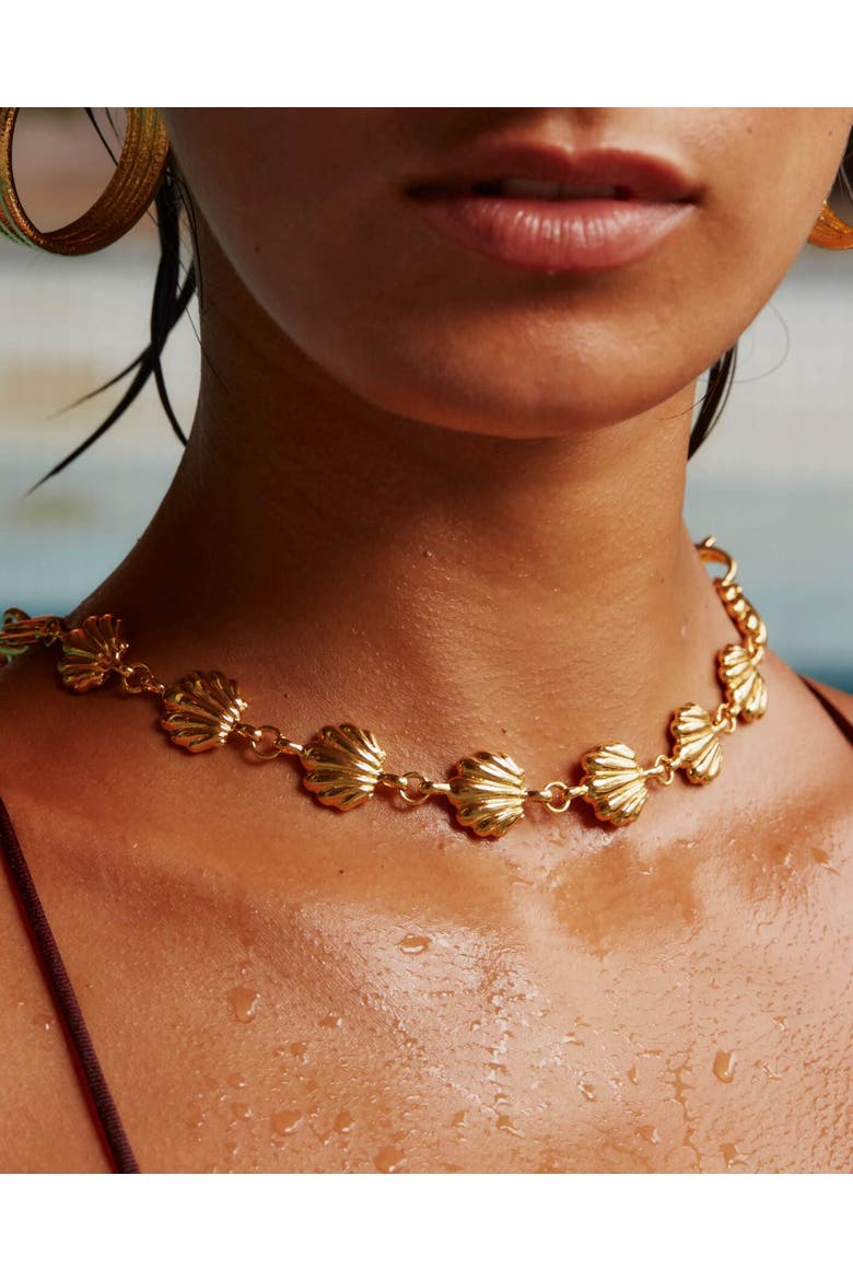 Sunkissed Choker, Alternate, color, Gold