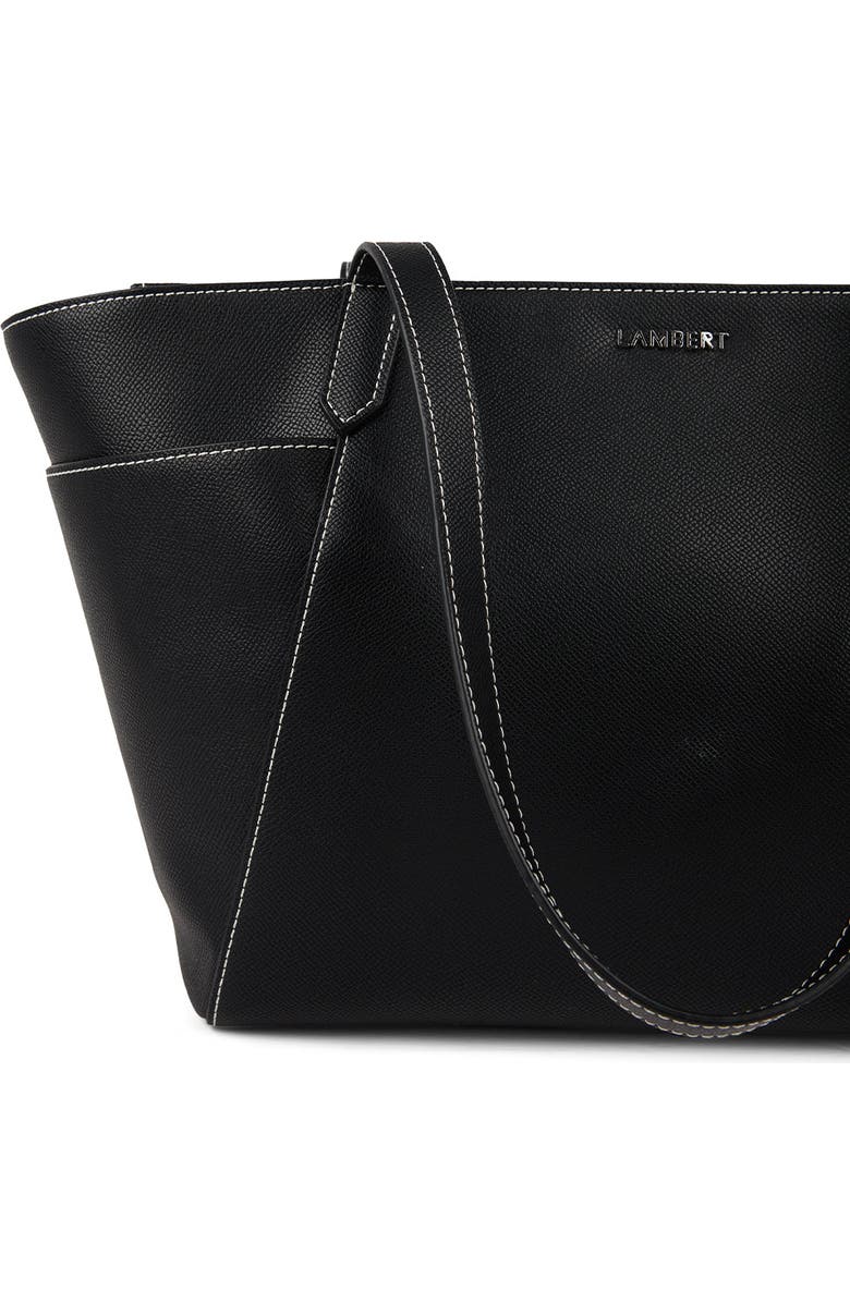 Lambert Opale - Vegan Leather Tote Bag, Alternate, color, Black
