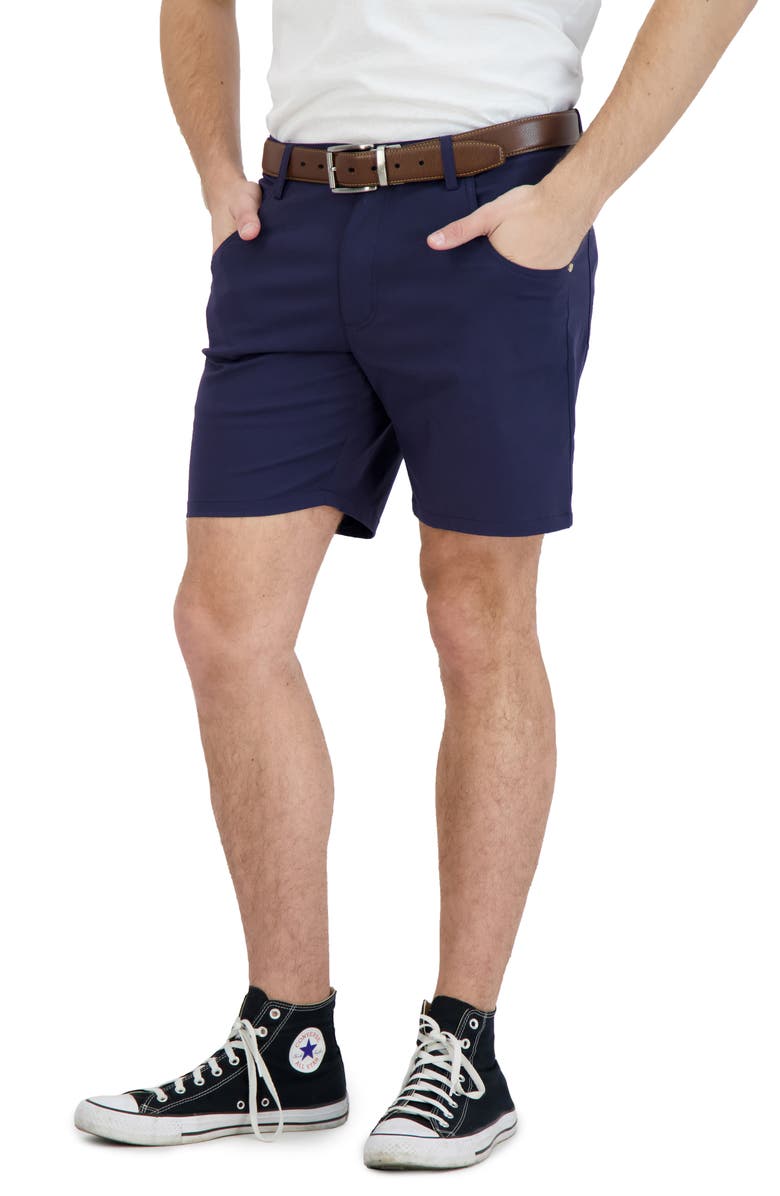 LEVINAS Everyday Stretch Chino Shorts, Alternate, color, Navy