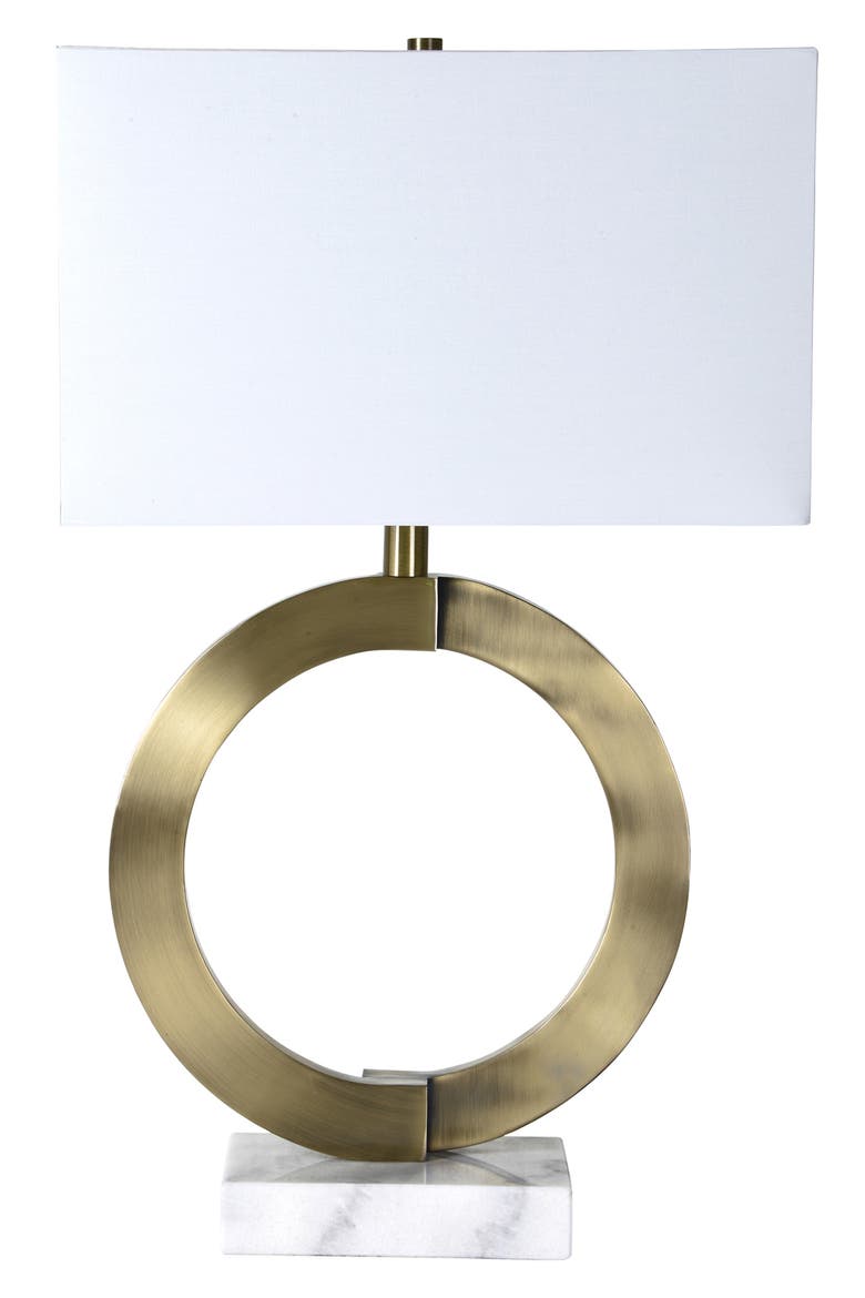 Skylar Iron & Marble Table Lamp, Main, color, NO COLOR
