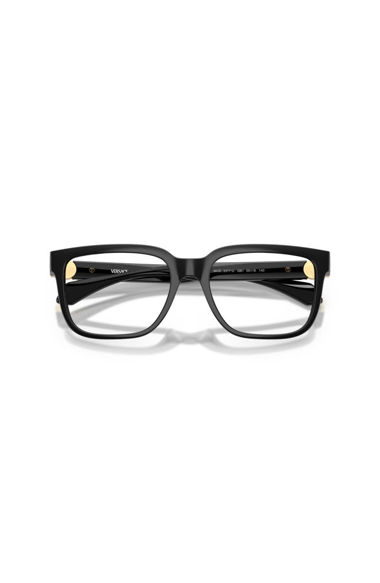 Versace 55mm Square optical glasses, Alternate, color, Black
