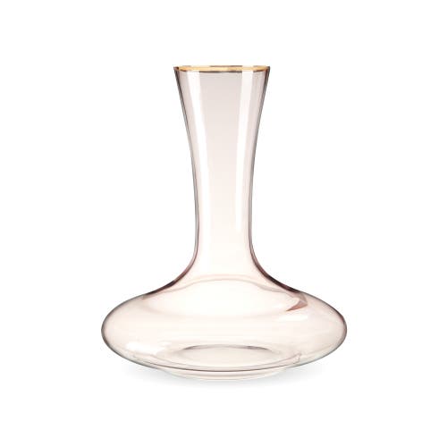 Twine Rose Crystal Decanter In Pink