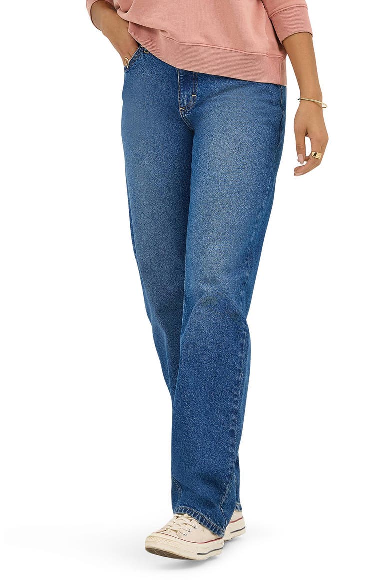 Rider Straight Leg Jeans, Main, color, BLUE-TIFUL