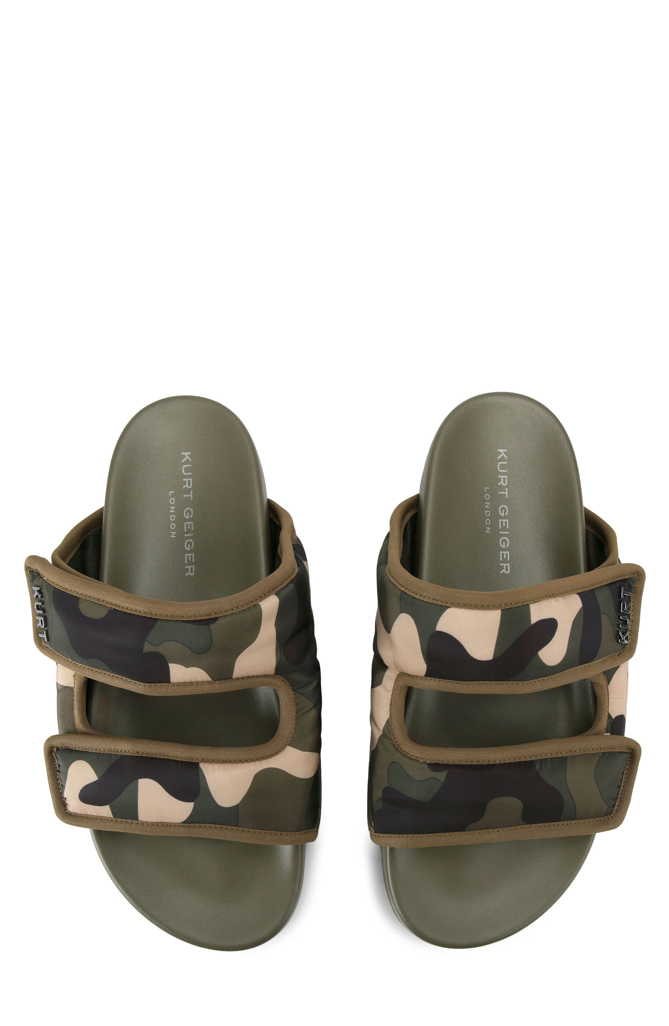 Kurt Geiger London Puff Slide Sandal, Alternate, color, Dark Green